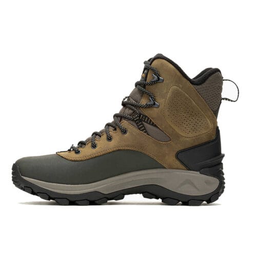 Insida profil av Stabila och sköna Merrell Thermo Kiruna 2 Tall Waterproof vintervandringskänga (herr)