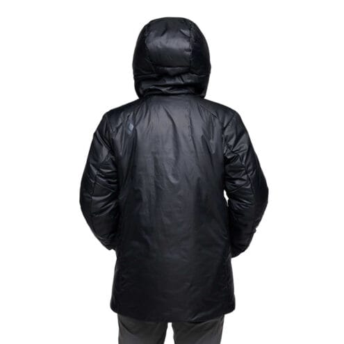 Baksida av Black Diamond Belay Parka vinterjacka (dam)
