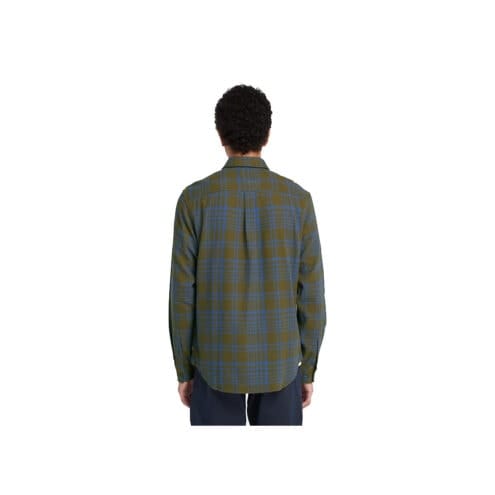 Baksida av Timberland Heavy flannel check skjorta (herr) på en modell