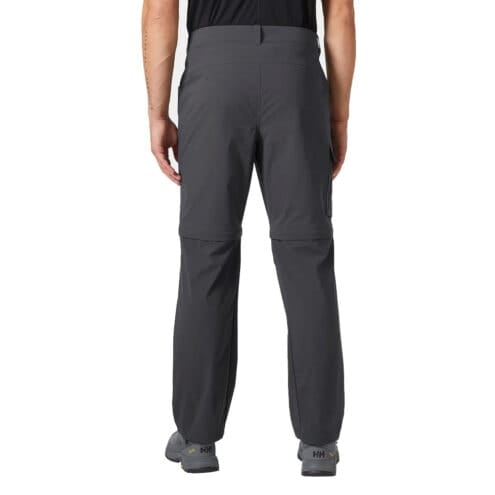Baksidan av Helly Hansen Elv Light Zip Off vandringsbyxor och shorts (herr)
