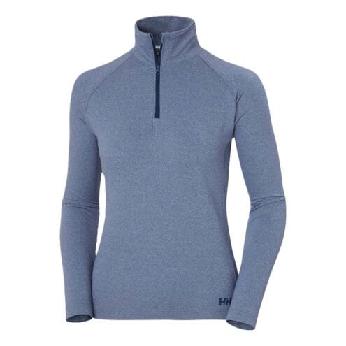 otroligt mjuk och funktionell Helly Hansen Verglas Half-Zip Midlayer (dam) i färgen ocean