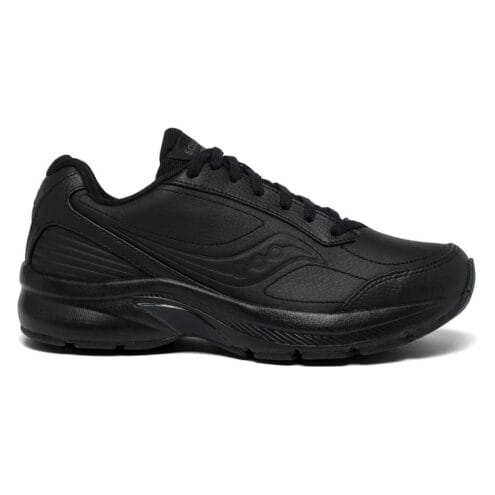 En stötdämpande, snygg Saucony Omni Walker 3 Wide-och orginal (dam) i färgen black