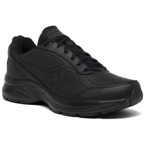 Ett par stilrena och bekväma Saucony Omni Walker 3 (herr) - och wide snett framifrån