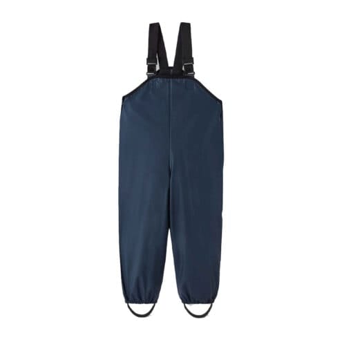 Byxor med hänslen på Helt vattentät och skyddande Reima Tihku Rain Outfit regnställ (barn)