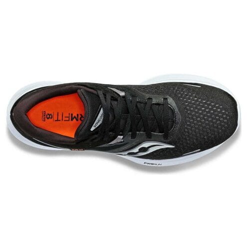 Ett par bekväma och lätta Saucony Ride 16 löparskor (herr) ovanifrån