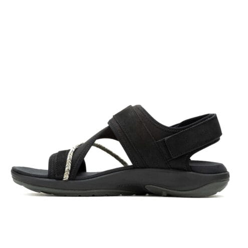 Insida profil av En bekväm och luftig Merrell Terran 4 Backstrap sandaler (dam)