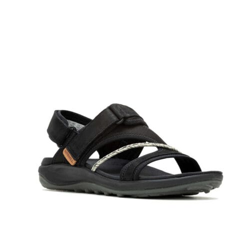 En bekväm och luftig Merrell Terran 4 Backstrap sandaler (dam) snett framifrån