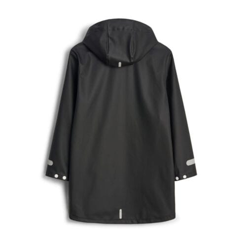 Baksida av En klassisk och praktisk Tretorn Wings Jr Rainjacket regnjacka (barn/junior) med reflexer