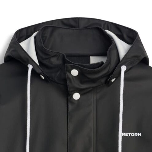Dragsko på huva av En klassisk och praktisk Tretorn Wings Jr Rainjacket regnjacka (barn/junior)