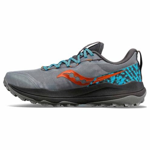 Insida profil av En stabil Saucony Xodus Ultra 2 terränglöparskor (herr) med bra grepp