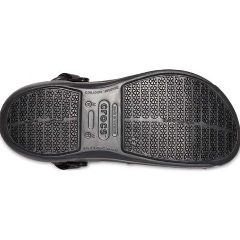 Halksäker sula på Tåliga Crocs Bistro Pro Work LiteRide Clog arbetsskor (unisex)