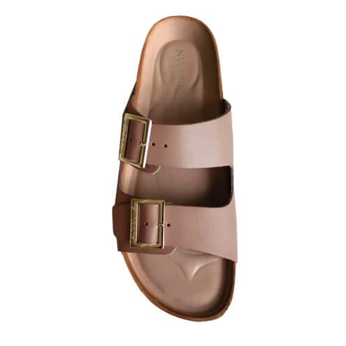Sweeks Edit Mid sandaler i beige ljusrosa