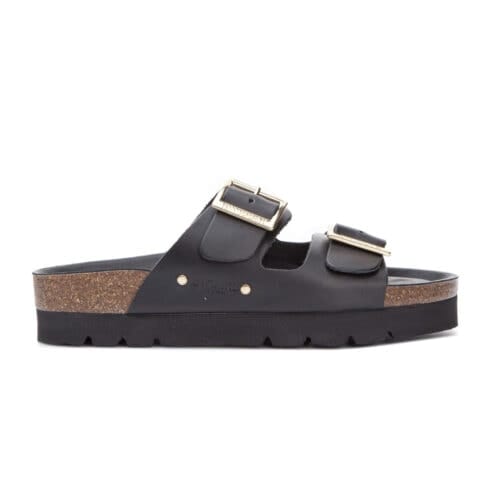 En Sweeks Edit Mid sandaler (dam) i äkta läder - i svart