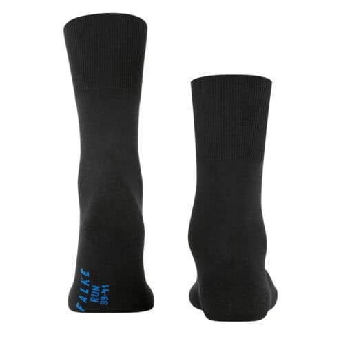 Baksida häl av Falke Run Unisex Socks bomullsstrumpor (unisex) - i svart