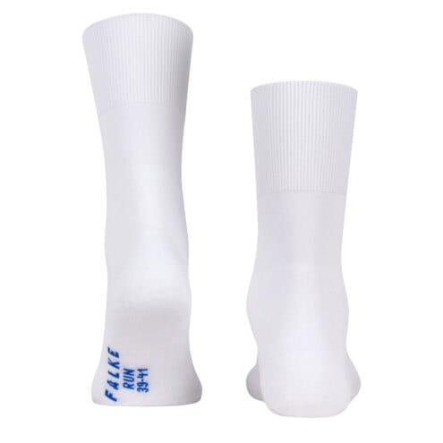 Baksida häl på Falke Run Unisex Socks bomullsstrumpor (unisex) - i vitt
