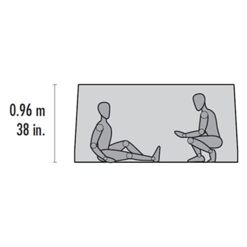 MSR Thru-Hiker Mesh House 2 ultralätt tält för 2 personer med två personer i