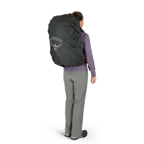 Osprey Fairview Trek 50L vandrings och reseryggsäck (dam) på+ en modell med vattentätt skydd