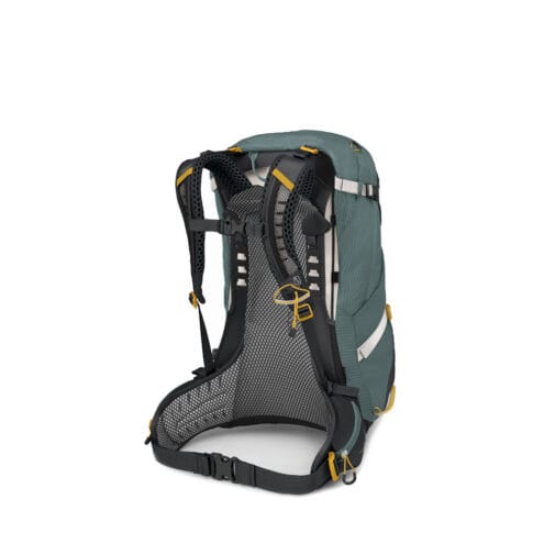 Baksida av Osprey Sirrus 34L vandringsryggsäck (dam)
