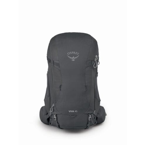 framsida av Ventilerande Osprey Viva 45L vandringsryggsäck (dam)