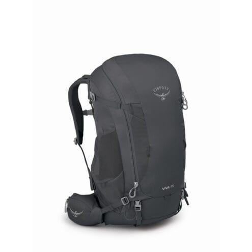 Ventilerande Osprey Viva 45L vandringsryggsäck (dam) i en grå färg