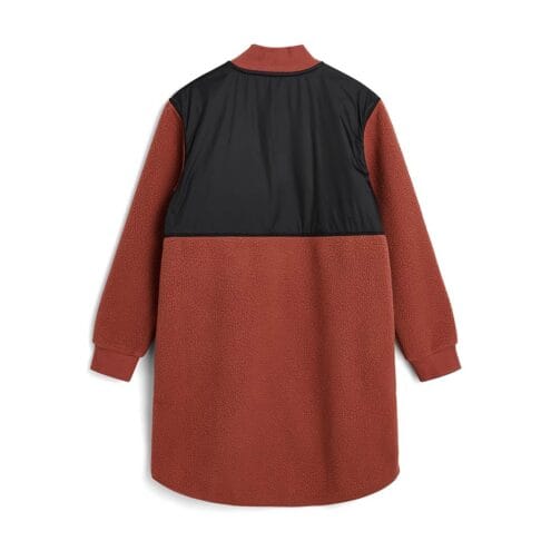Tretorn Long Pile Jacket pilejacka i färgen Apple Butter baksidan