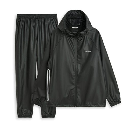 Tretorn Packable Rainbreaker Set regnställ i färgen svart
