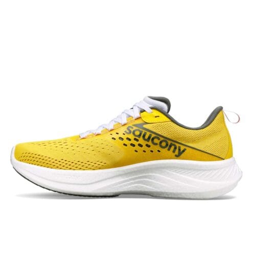 Onsida profil av Saucony Ride 17 löparskor (herr)