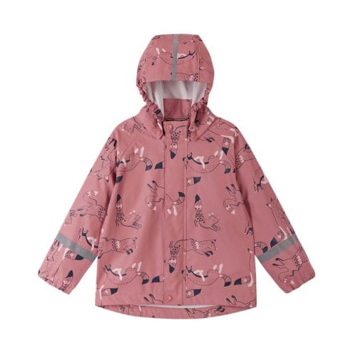 Reima Vesi Regnjacka för barn i färgen Rosa Blush (rosa, mönstrad)