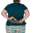 baksida av Osprey Duro Dyna LT Belt Extended Fit löparbälte (unisex) på en kvinna
