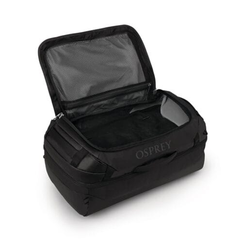 en öppen Osprey Transporter Squffel 44L resväska (unisex)