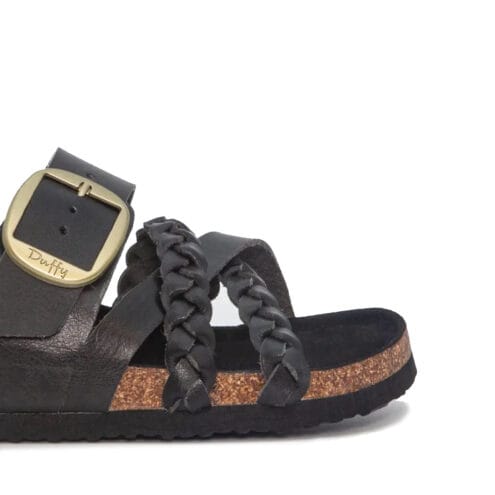 svart Duffy 8657502 sandaler (dam) med detaljer