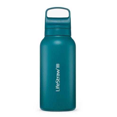 LifeStraw Go 2.0 Stainless Steel flaska med vattenfilter 1 Li färgen laguna teal