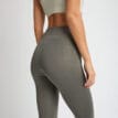 närbild på material av Röhnisch Logo Effect High Waist Tights träningstights (dam)