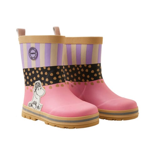 Reima Moomin Magisk gummistövlar med motiv rosa