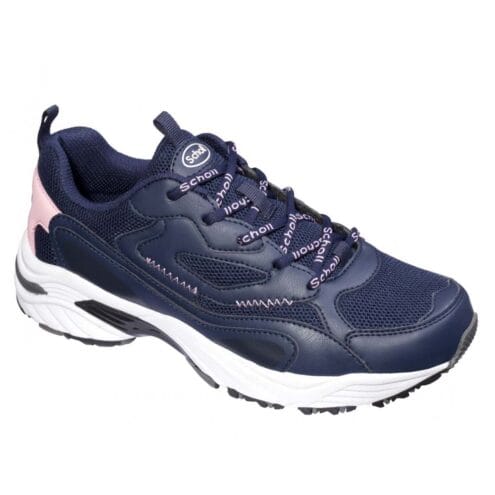 en blå och rosa Scholl Sprinter Snap sneakers (dam)