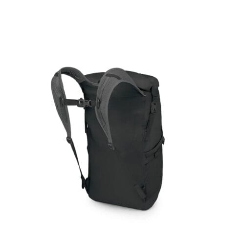 Baksidan av Osprey Ultralight Dry Stuff Pack 20 hopvikbar ryggsäck