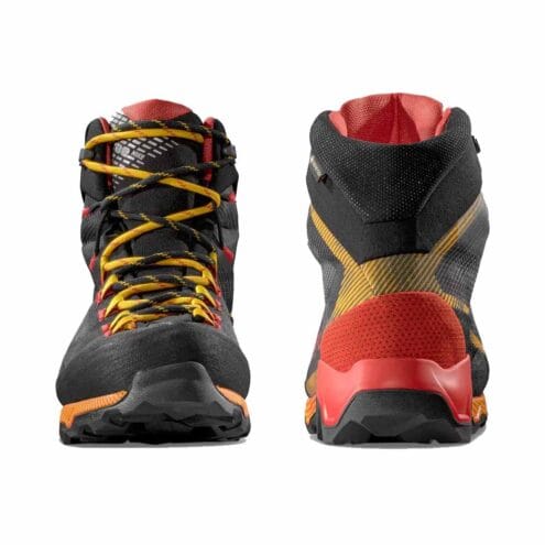 framsida och baksida av La Sportiva Aequilibrium Hike GTX vandringskängor (herr)