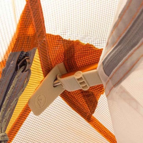detaljer av Big Agnes Copper Spur UL2 kupoltält för två personer