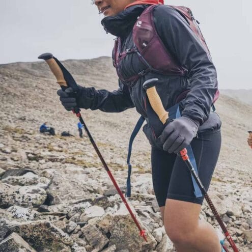 Black Diamond Pursuit Flz Trekking Poles vandringsstavar i användning