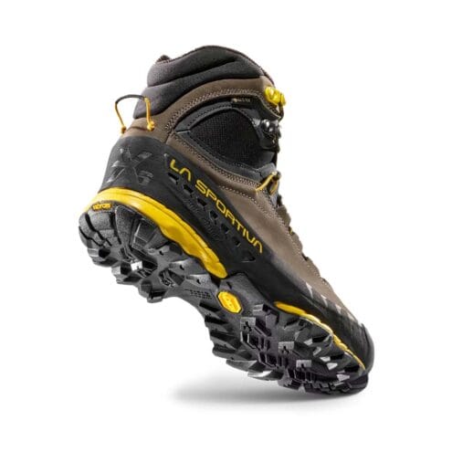 undersida och baksida av La Sportiva TX5 GTX vandringskängor (herr)