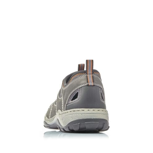 baksida häl av Rieker 08065-02 sandaler (herr)