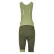 baksida av en grön Craft Endur Bib Shorts C4 cykelshorts (herr)