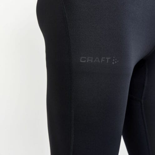 detaljer på svarta Craft Core Essence Tights 2 träningstights (herr)