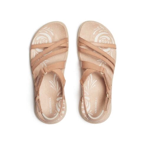 ovandel på ett par Merrell Harbor Backstrap sandaler (dam)