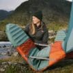 en Therm-a-rest Trail Pro självuppblåsbart liggunderlag gjord till en stol