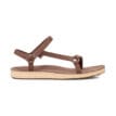 utsida profil av Teva Original Universal Slim Leather sandaler (dam) i färgenh acorn