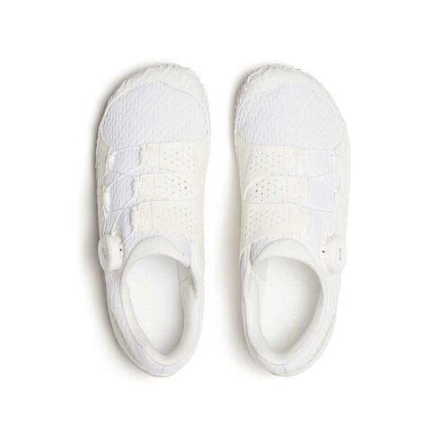 ett par Merrell Vapor Glove 6 Boa löparskor (dam) i vitt - ovanifrån