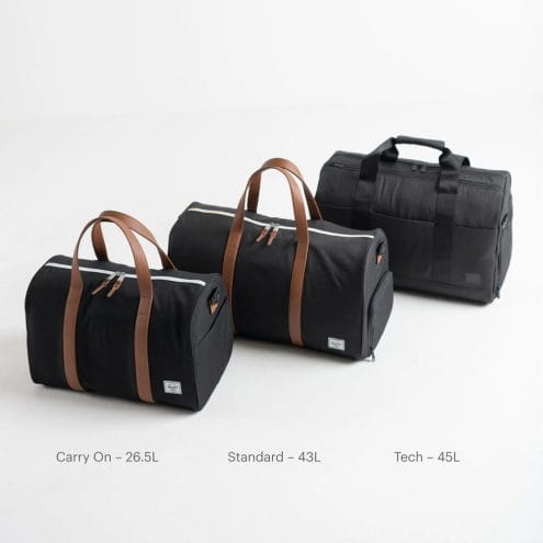 olika storlekar av Herschel Novel Carry On Duffle väska 26,5 L (unisex)